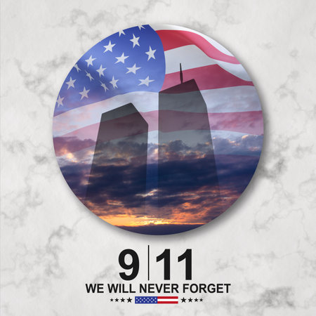 American Patriot Day bannerの写真素材