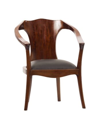 Luxurious armchair vintage isolated on whiteの写真素材
