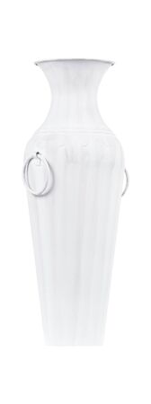 white vase isolated on white backgroundの写真素材