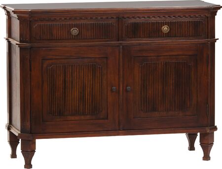 Antique wooden chest of drawers isolated on white backgroundの写真素材