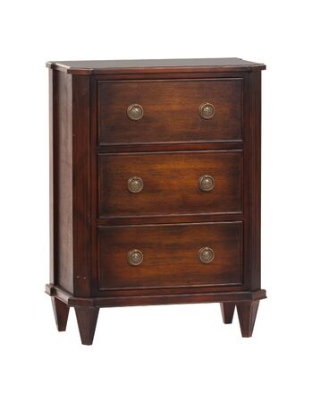 Antique Wooden Chest Of Drawers Isolated On White Background Antique Wooden Chest Of Drawers