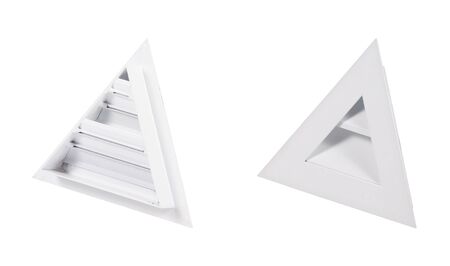 Supply and exhaust ventilation grilles on white background.