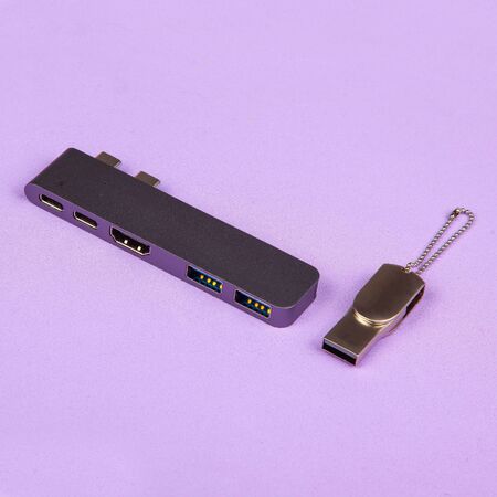 USB hub for Type-C connector on laptop.