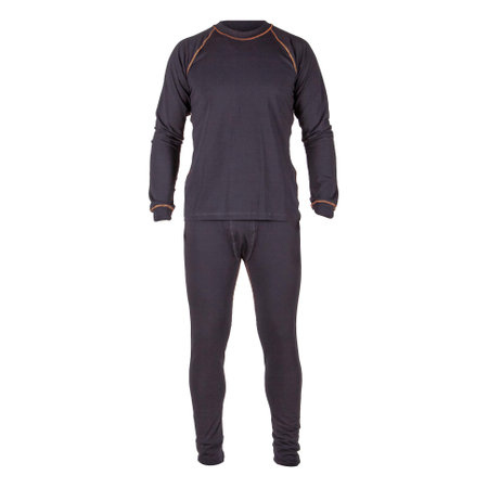 Thermal underwear set on white background for winter sports clothes.の写真素材