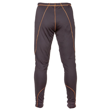 Thermal underwear black pants on white background for winter sports clothes.の写真素材