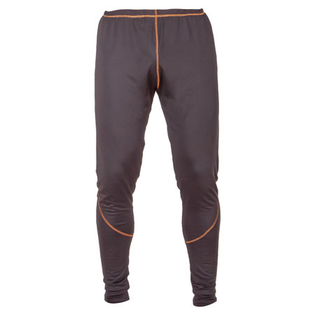 Thermal underwear black pants on white background for winter sports clothes.の写真素材