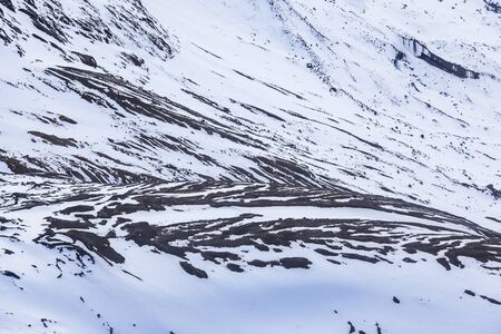 Cayambe volcano, glaciers in the evening light, Ecuador
