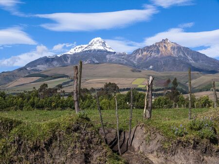 Ilinizas volcano, Ecuadorian Andesの写真素材