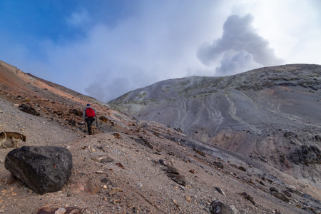 Landscapes of the Cumbal volcano in Colombia border with Ecuador