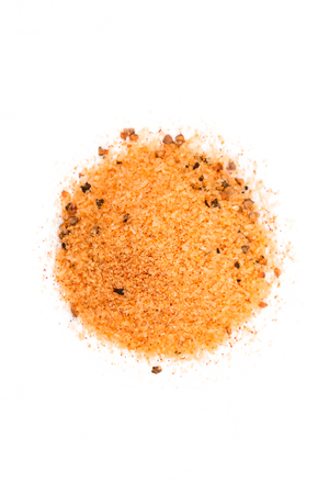 BBQ seasoning mix isolated on white backgroundの写真素材