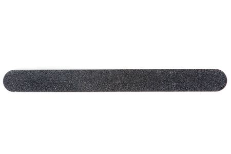 Large black emery board isolated on white backgroundの写真素材