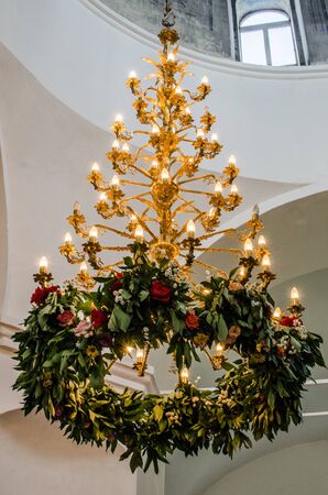 church decoration for the holidayの写真素材