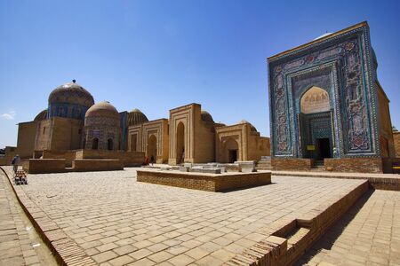 Ancient necropolis of Samarkand Uzbekistanの写真素材