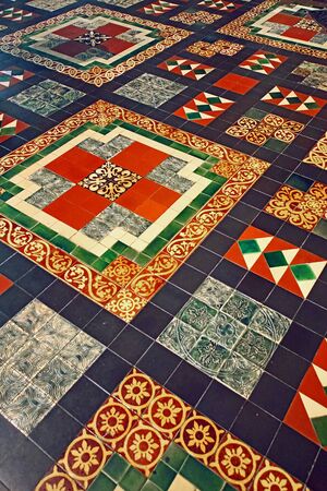 Mosaic floor of St. Patrick's Cathedral in Dublin - Ireland, 2015