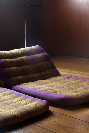 dedign window of Thai houseの写真素材