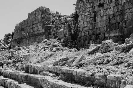 Tlos Ancient City, Mugla, Turkey. Historical wallpaper. Gorgeous view.のeditorial素材