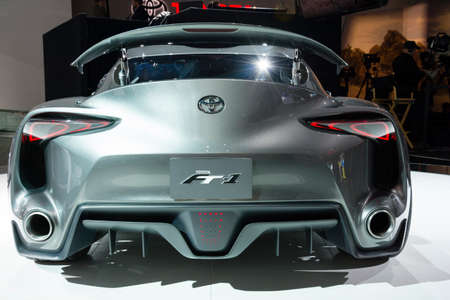 Detroit, MI, USA - January 12, 2015: Toyota FT-1 on display during the 2015 Detroit International...
