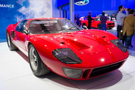 Detroit, MI, USA - January 12, 2015: Ford GT-40 on display during the 2015 Detroit International...