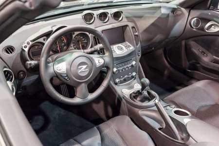 CHARLOTTE, NC, USA - November 11, 2015: Nissan 370Z convertible on display during the 2015 Charlotte...