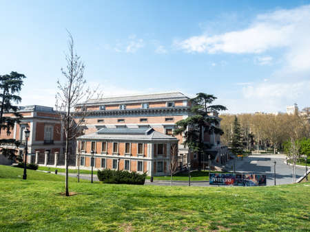 Madrid, Spain - March 15, 2020: State of alarm in Spain about the Covid-1. The streets remain empty...