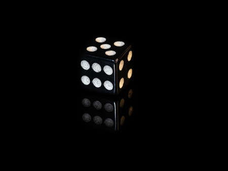 Dice game, there is a poker mode that is played with dice.の写真素材