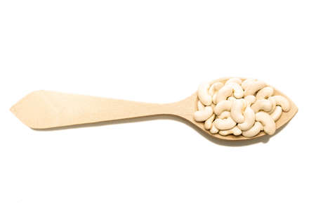 White beans of the Mongeta variety of the Ganxet, their cultivation is carried out in Catalunya, Spain.の写真素材