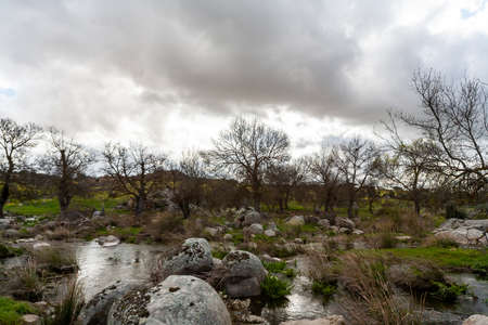 Landscape of the Montes de Toledo in Castilla La Mancha, Spain.