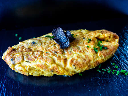 French omelet with truffle