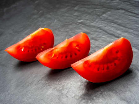 Fresh red tomatoes, a vegetable widely used in the Mediterranean diet.の写真素材