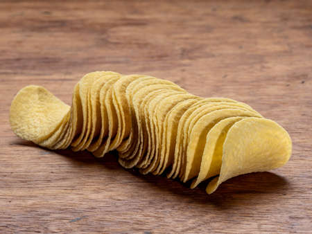 potato-based aperitif in the shape of a French fryの写真素材