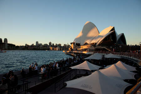The Sydney Opera House and pier in late afternoonのeditorial素材