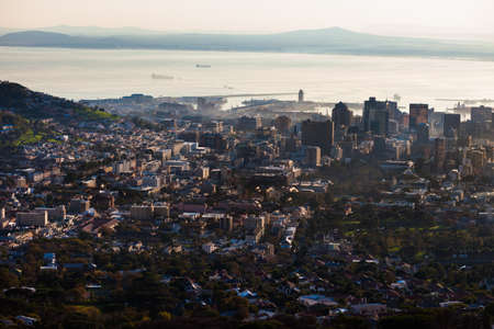 Cape Town seen from a high angle viewの写真素材