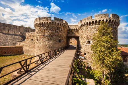 Zindan Gate (Kapija) Complex, Kalemegdan Fortress, Belgrade, Serbiaのeditorial素材