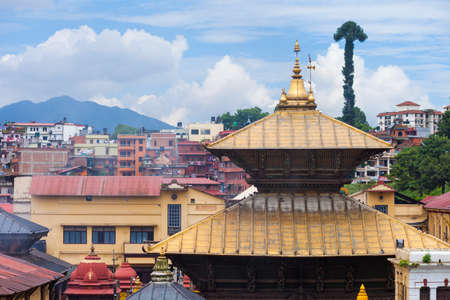 Pashupatinath, a very sacred Hindu temple complex in Kathmandu, Nepalの写真素材