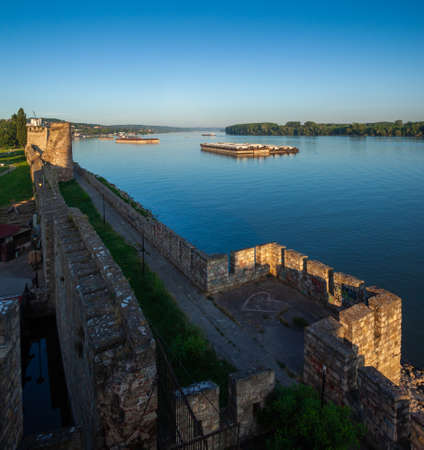 Citadel of the Despot Djuradj in Smederevo Fortress, one of the largest fortifications in Serbiaのeditorial素材