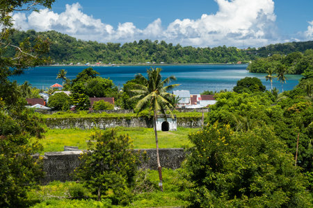 Dutch colonial-era Fort Nassau in Banda Neiraの写真素材