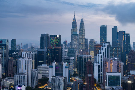 View over the Kuala Lumpur skyline, Bukit Bintang