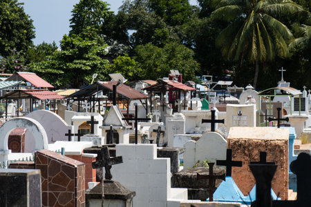 Gravestones at Santa Cruz Cemetery, Dili, East Timor