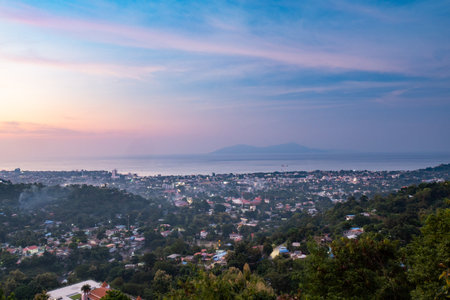 View over Dili, the capital city of Timor-Leste (East Timor)の写真素材