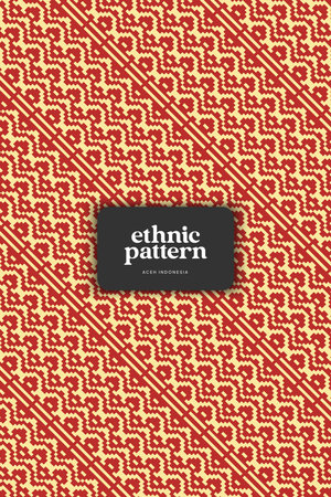 Tenun Indonesia Aceh Pattern weaving background