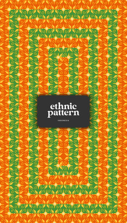 Javanese Ethnic Pattern for backgroundのイラスト素材