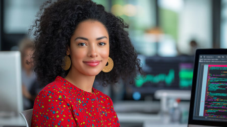 Engaging stock leadership workshop fostering collaboration among diverse participants in a modern office setting Generated AI. This is a fictional character not a real personの素材