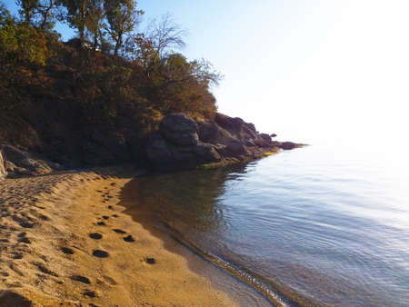 Quiet and stagnant seaの写真素材