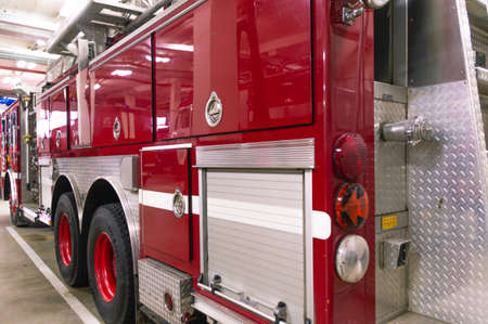 Fire truck with retractable ladder for extinguishing fires at height. A fire truck for delivering...