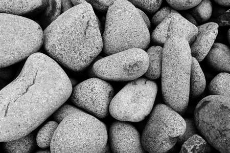 Beach Stones smoothed by the wavesの写真素材