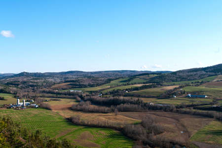 Rural New Brunswick farmland near Sussexの写真素材
