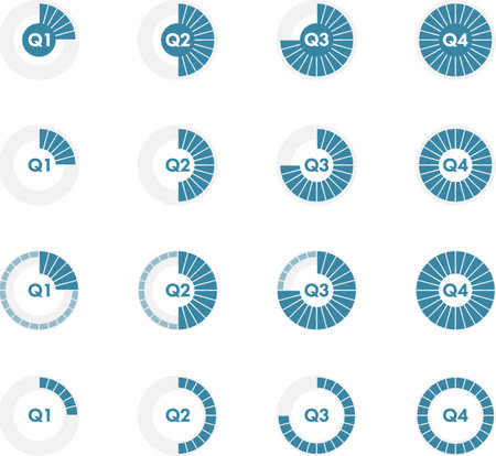 Diagram icon set. Flat design. Vector Illustration. EPS 10のイラスト素材