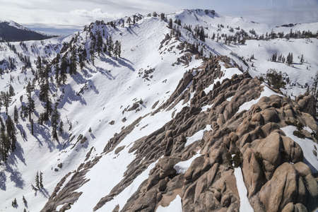 Lake Tahoe Winter Sceneの写真素材