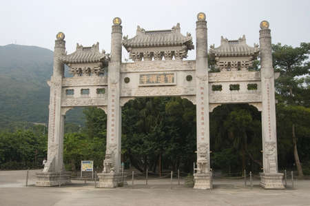 Hong Kong Big Tian Tan Buddha and Po Lin Monasteryのeditorial素材