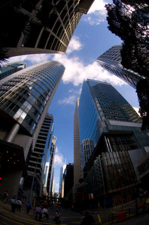 Hong Kong Commercial Building Admirlty Central Business Financial Centre Skyline Skyscraper Bank